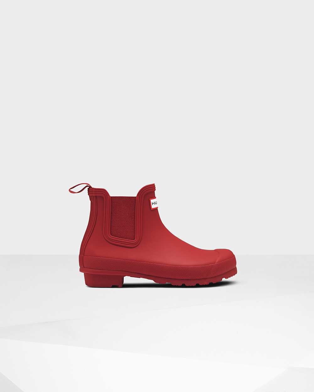 hunter norris printed chelsea boot